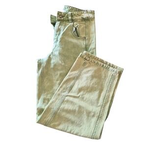 BDG Urban Outfitters Baggy High Waisted Jeans Lime Green Acid Wash Size 25 NWT